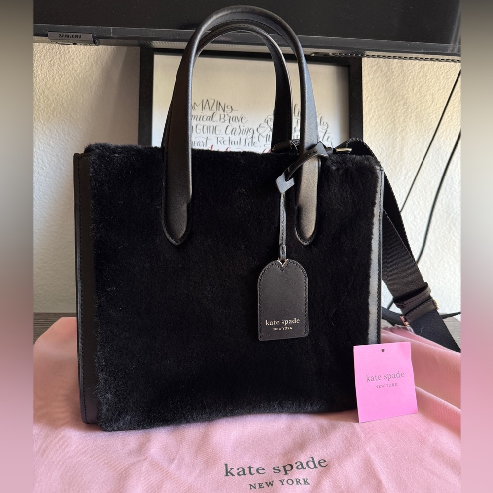 COPY - Kate Spade Manhattan Faux Fur Tote Bag